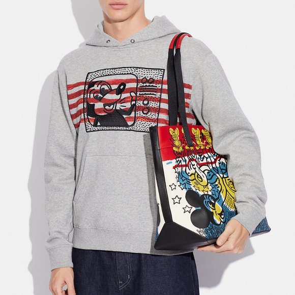 🐭❤️ Disney Mickey Mouse X Keith Haring Tote 38 - Picture 3 of 13